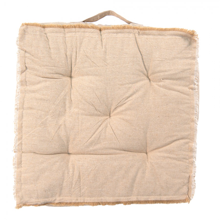 BPD29 Cuscino per sedia in gommapiuma 40x40x4 cm Beige Rosa Cotone Farfalle  Cuscino del sedile