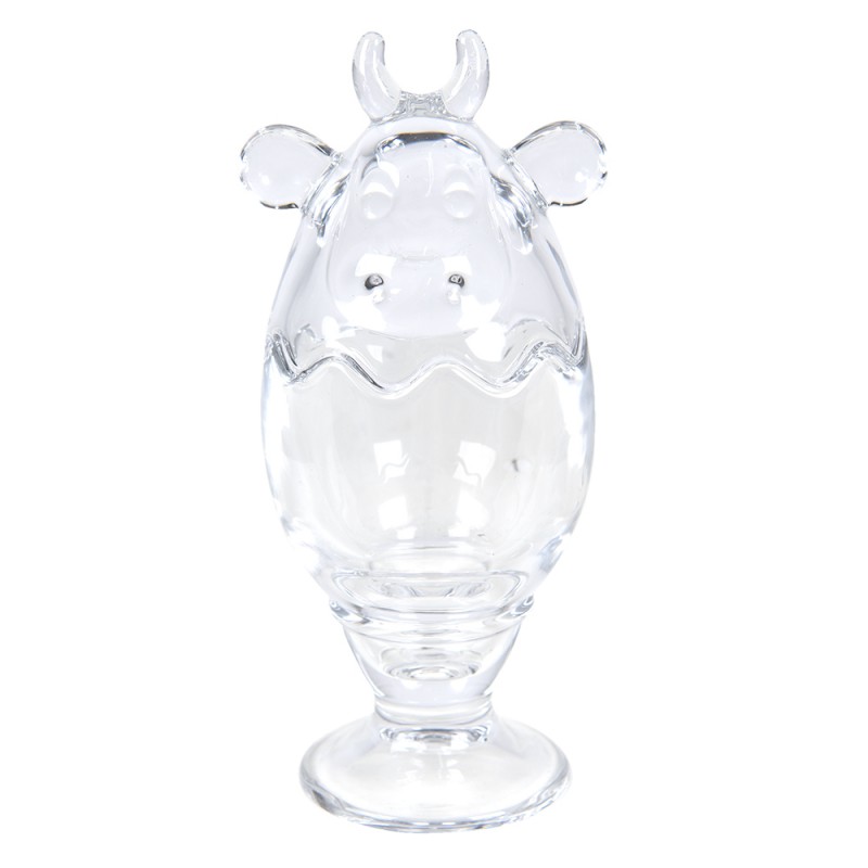 6GL3387 Glass Jar Cow Ø 8x19 cm Glass Jar