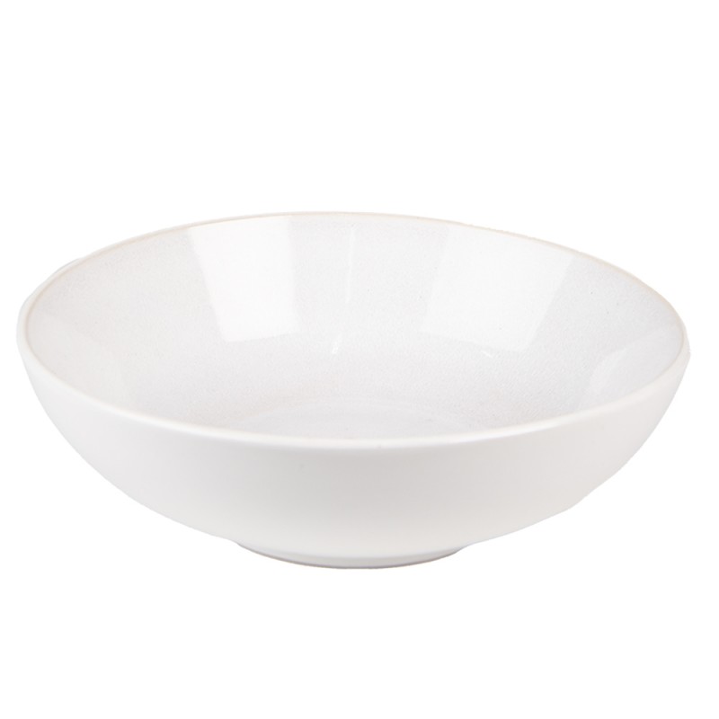 6CEBO0113 Soup Bowl 500 ml Beige Ceramic Round Serving Bowl