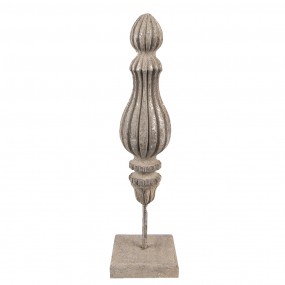 26H2277 Ornamento decorativo 27 cm Grigio Legno