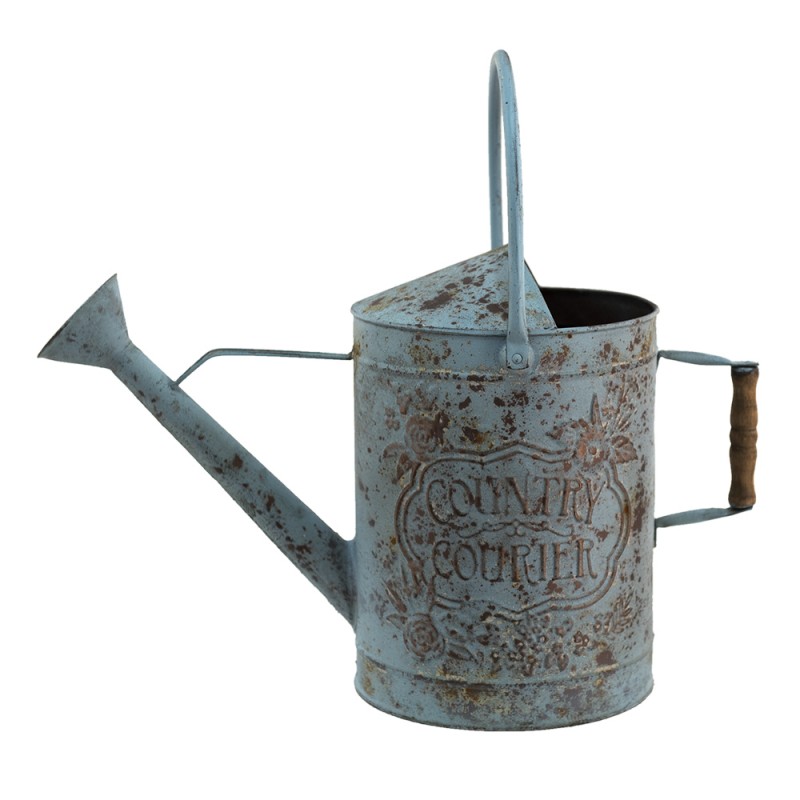 6Y4792 Decorative Watering Can 50x21x44 cm Blue Brown Metal Watering Can
