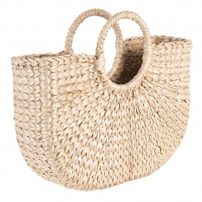 2BAG323 Women's Handbag 40x10x35 cm Beige Seagrass Rectangle Bag