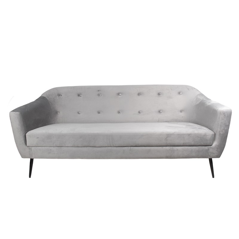 50560 Sitzbank 3-Zits Grau Textil Sofa