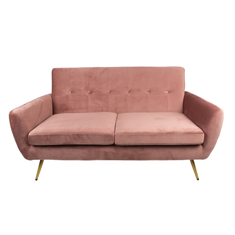 50562P Bench 2-seater 2-Zits Pink Textile Sofa