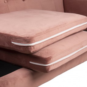 250562P Bench 2-seater 2-Zits Pink Textile Sofa