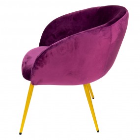250561PA Dining Chair 65x64x74 cm Purple Textile Chair