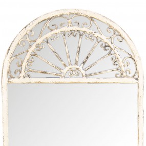 252S174 Mirror 41x135 cm White Iron Rectangle Large Mirror