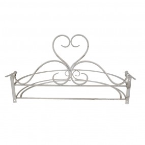 25Y0992 Bed Canopy 66x46x36 cm White Iron Heart Semicircle Mosquito Net Holder