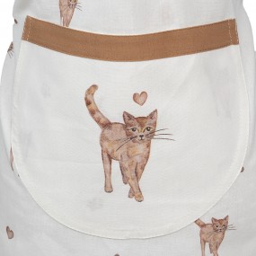 2KCS41K Kids apron 48x56 cm Beige Brown Cotton Cats BBQ apron