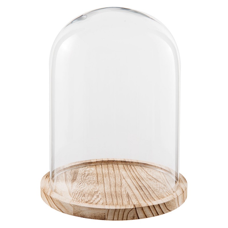 6GL2171 Cloche Ø 23x29 cm Glass Round Glass Bell Jar
