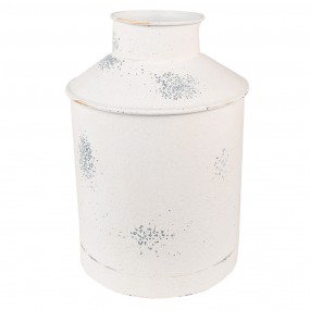 26Y4752 Decorative Bucket Ø 19x28 cm Beige Iron Round Decorative Vase