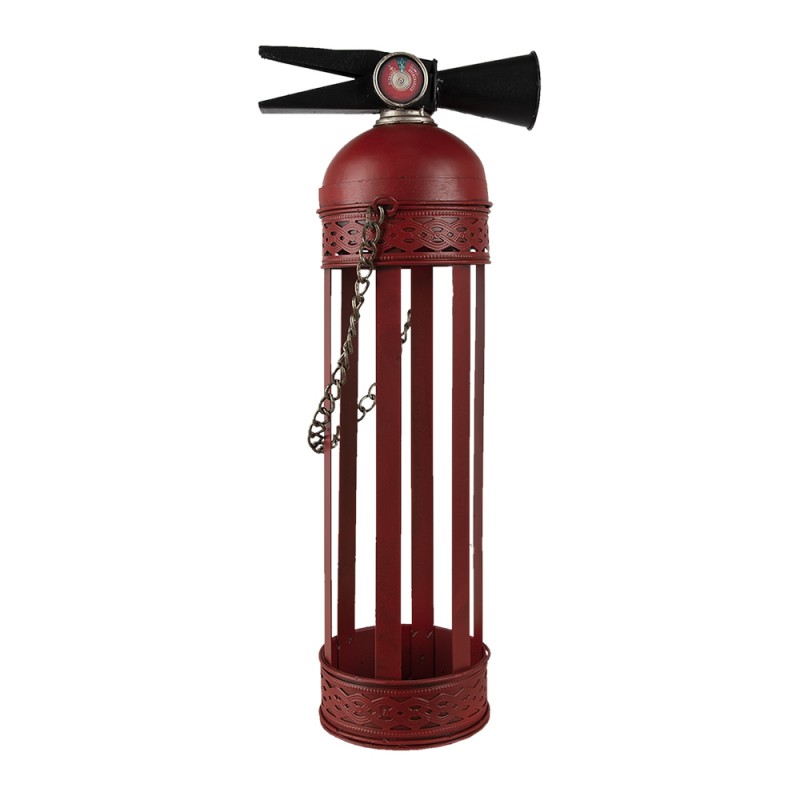 6Y4612 Wine Rack Fire extinguisher 17x11x41 cm Red Iron Bottle Rack