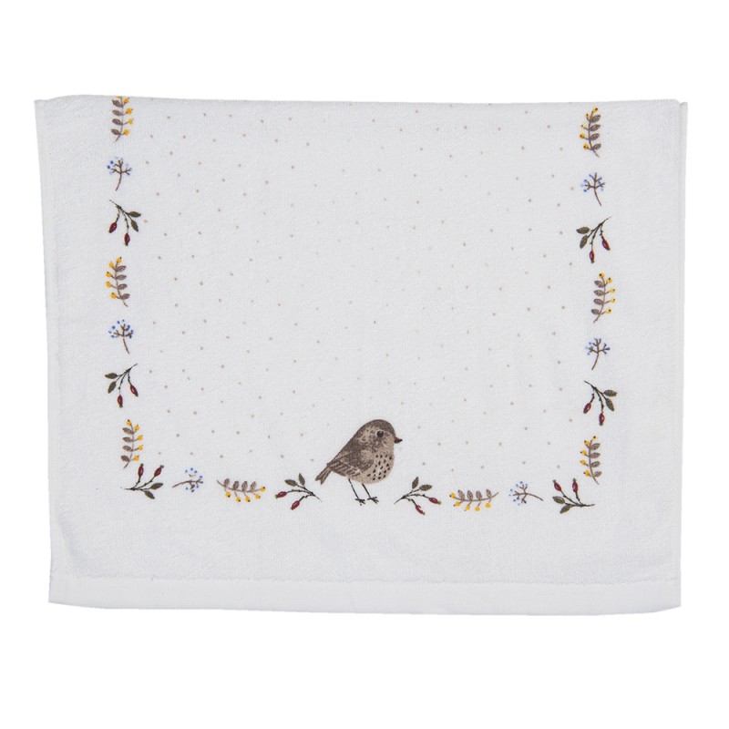 CTSP Guest Towel 40x66 cm Beige Brown Cotton Bird Toilet Towel
