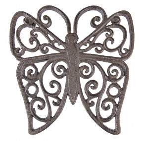 26Y5275 Pot Coasters Butterfly 18x19x2 cm Brown Iron Trivet