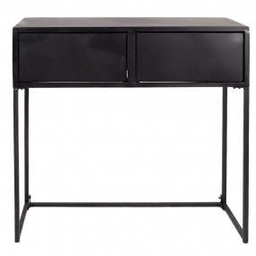 25Y1136 Side Table 80x33x80 cm Black Iron Rectangle Console Table