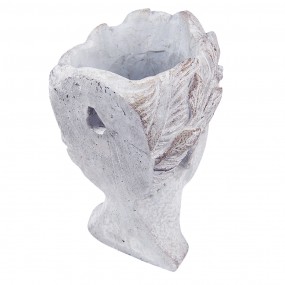 26TE0421 Planter Head 17x21 cm Grey Stone