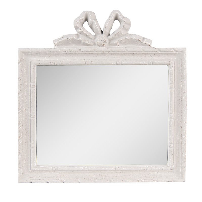 62S267 Mirror 30x31 cm Grey Plastic Glass Rectangle Large Mirror