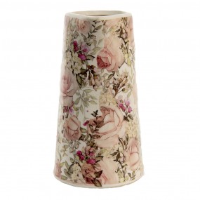 26CE1413M Dekorative Kanne 750 ml Rosa Keramik Blumen Wasserkrug