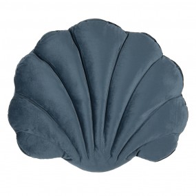 2KG033.007BL Cuscino decorativo Conchiglia 38x48 cm Blu Poliestere Federa per cuscino con imbottitura