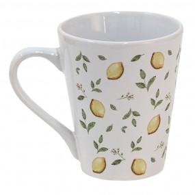 2LELMU Mug 300 ml White Ceramic Lemon Tea Mug