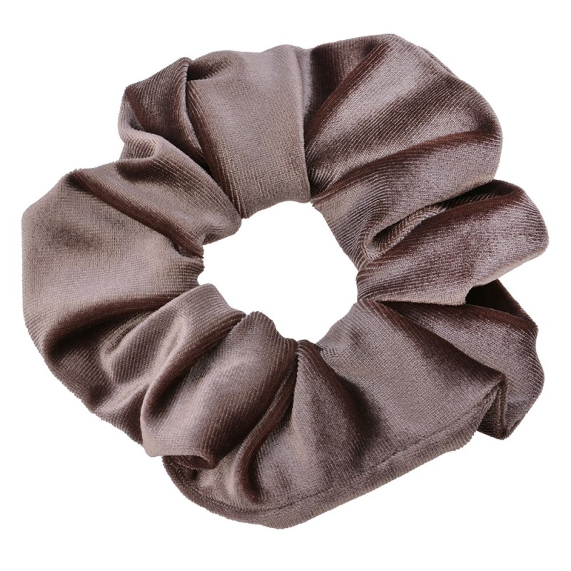 MLHCD0160BE Scrunchie Hair Elastic Beige Synthetic Round