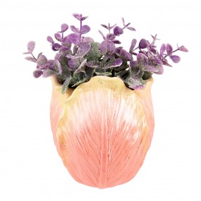 26PR3623 Pot de fleurs 12x8x15 cm Orange Céramique