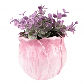 26PR3624 Indoor Planter 12x12x10 cm Pink Ceramic Flower Pot