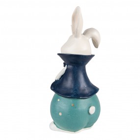 26PR3614 Figurine Rabbit 9x8x21 cm Turquoise Polyresin Home Accessories