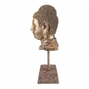 26PR3619 Figur Buddha 13x9x25 cm Goldfarbig Polyresin Wohnaccessoires