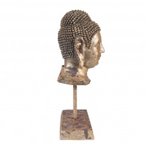 26PR3619 Figur Buddha 13x9x25 cm Goldfarbig Polyresin Wohnaccessoires