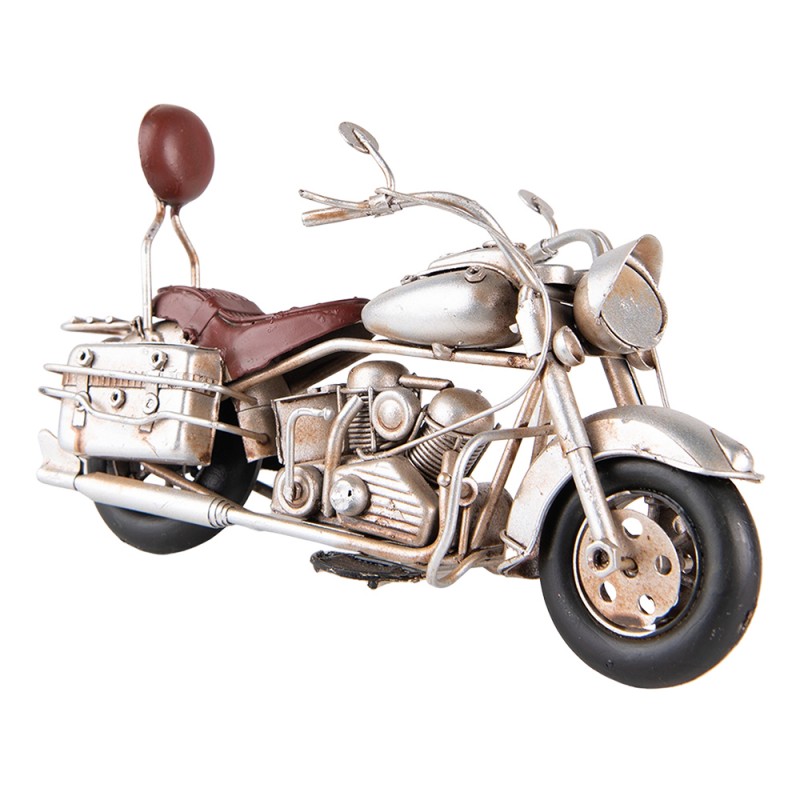 6Y4954 Decorative  Miniature Motor 19x9x11 cm Grey Iron Miniature Motorbike