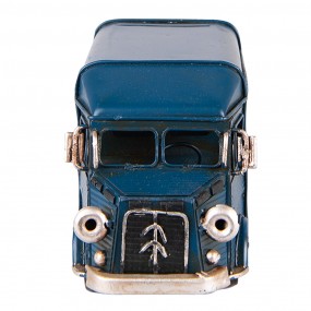 26Y4958 Decoratie Miniatuur Bus 16x7x9 cm Blauw Ijzer Decoratie Model