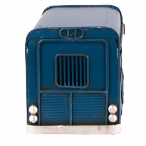 26Y4958 Miniatura decorativa Autobus 16x7x9 cm Blu Ferro Modello decorativo