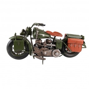 26Y4961 Decorative  Miniature Motor 38x15x19 cm Green Iron Miniature Motorbike