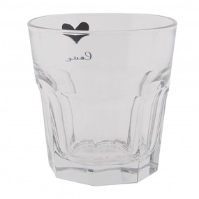 26GL3808 Verre d'eau 180 ml Verre Coeur Gobelet