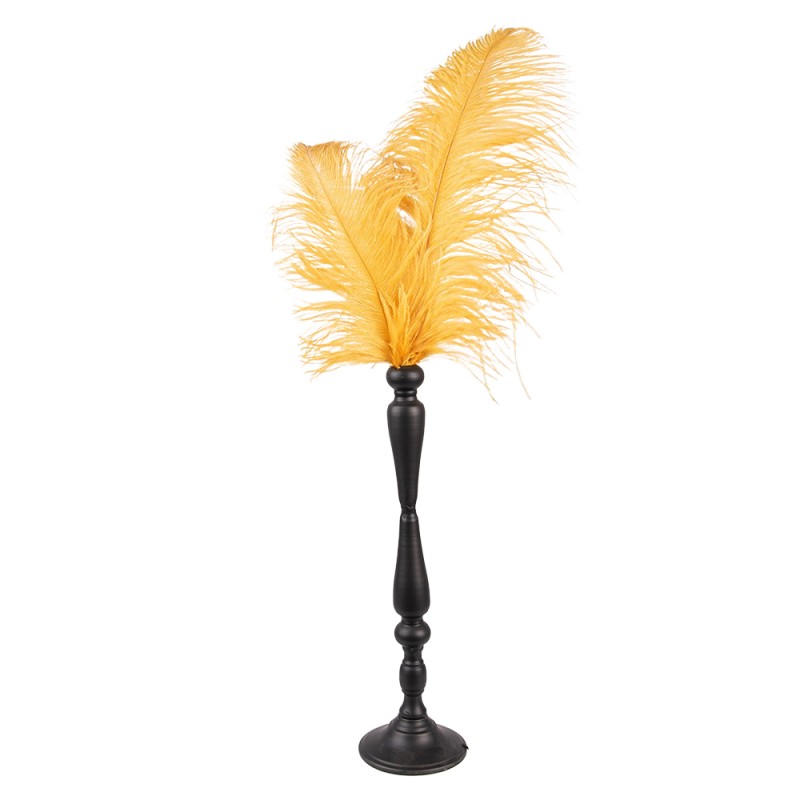 50692 Decorative Feathers 40x17x62 cm Yellow Iron Ornament