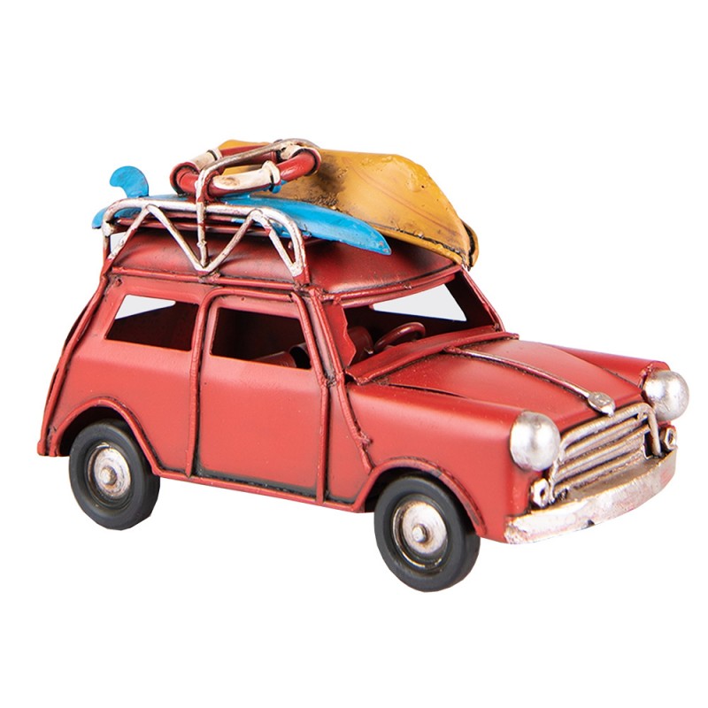 6Y4956 Miniatura decorativa Auto 11x5x7 cm Rosso Ferro Auto in miniatura