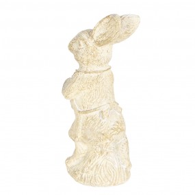 26PR3079W Figurine Rabbit 11 cm White Polyresin Home Accessories