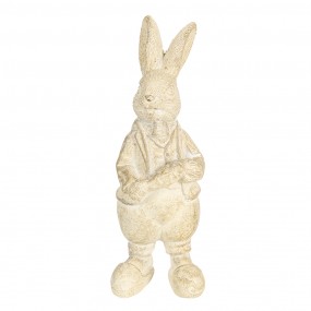 26PR3096W Figur Kaninchen 13 cm Weiß Polyresin Wohnaccessoires