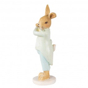 26PR3852 Figurine Rabbit 16 cm Green Brown Polyresin Home Accessories