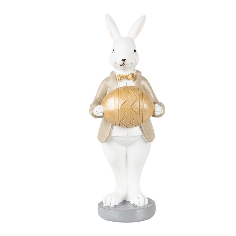 6PR3867 Figurine Rabbit 15 cm Beige Brown Polyresin Home Accessories