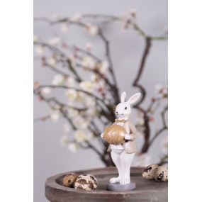 26PR3867 Figurine Rabbit 15 cm Beige Brown Polyresin Home Accessories
