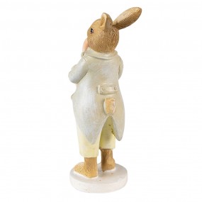 26PR3849 Figurine Rabbit 16 cm Green Yellow Polyresin Home Accessories