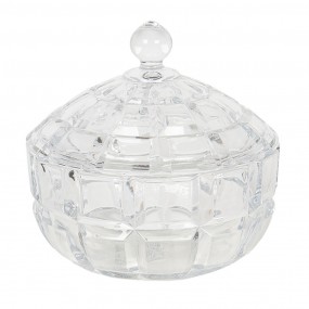 26GL2847 Glass Jar Ø 18x18 cm Glass Round Jar
