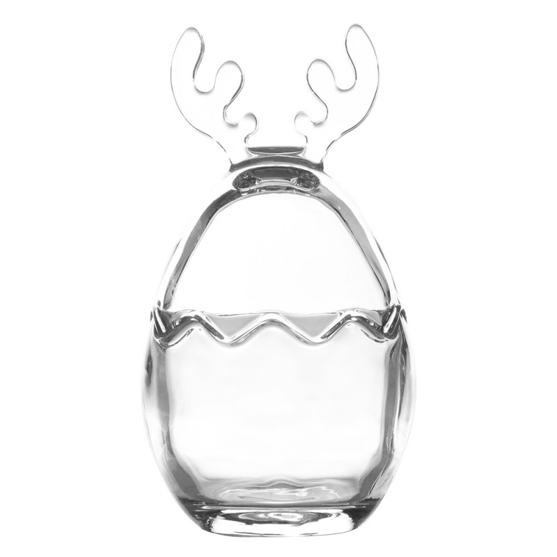 6GL4231 Glass Jar Ø 8x15 cm Transparent Glass Round Jar