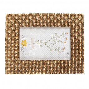 22F1020 Photo Frame 10x15 cm Gold colored Plastic Honeycomb Picture Frame