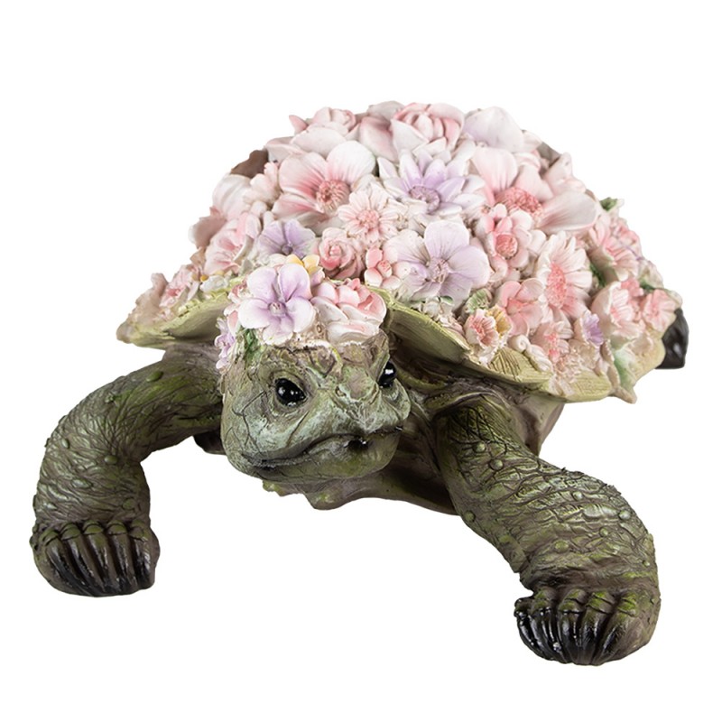 6PR4884 Decoration Turtle 34x21x14 cm Pink Polyresin Turtle