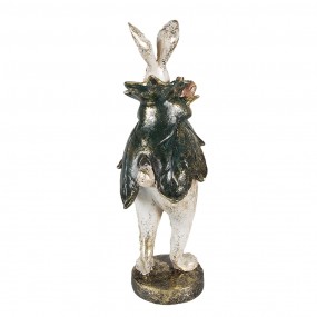 26PR3880 Figurine Rabbit 10x10x29 cm Beige Green Polyresin Home Accessories