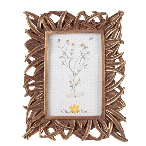 22F1024 Photo Frame 10x15 cm Gold colored Plastic Picture Frame