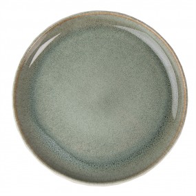 26CEDP0099 Breakfast Plate Ø 21 cm Green Ceramic Plate